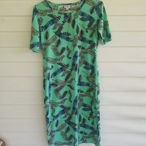 Feathered LulaRoe Julia Dress